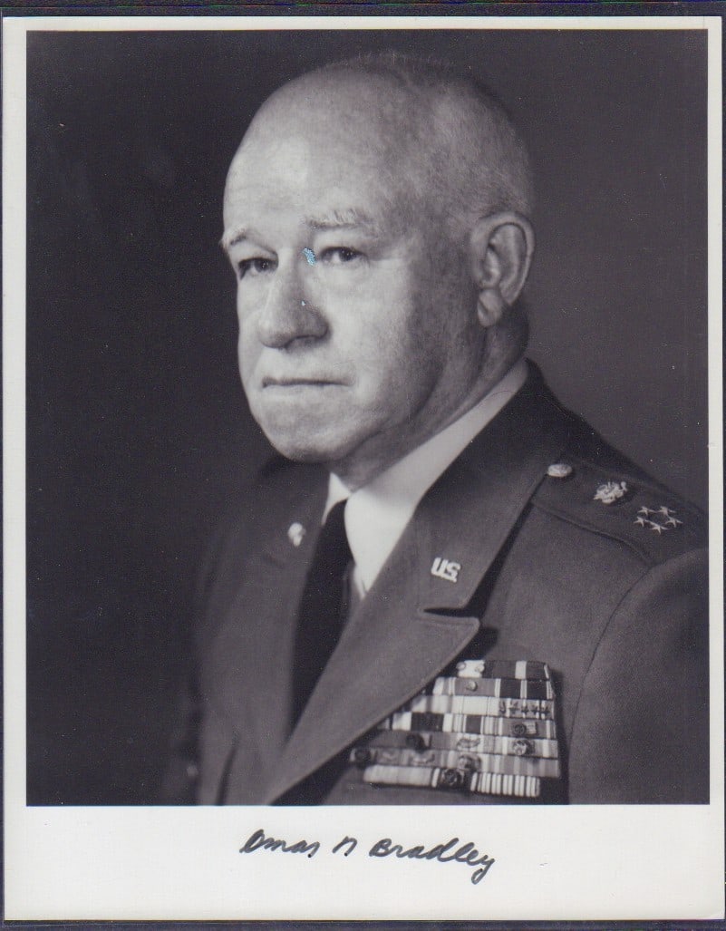 General Omar Bradley signed photograph (1 of 1)