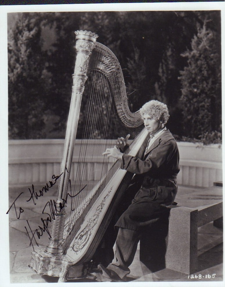 Harpo Marx signed photograph (1 of 1)