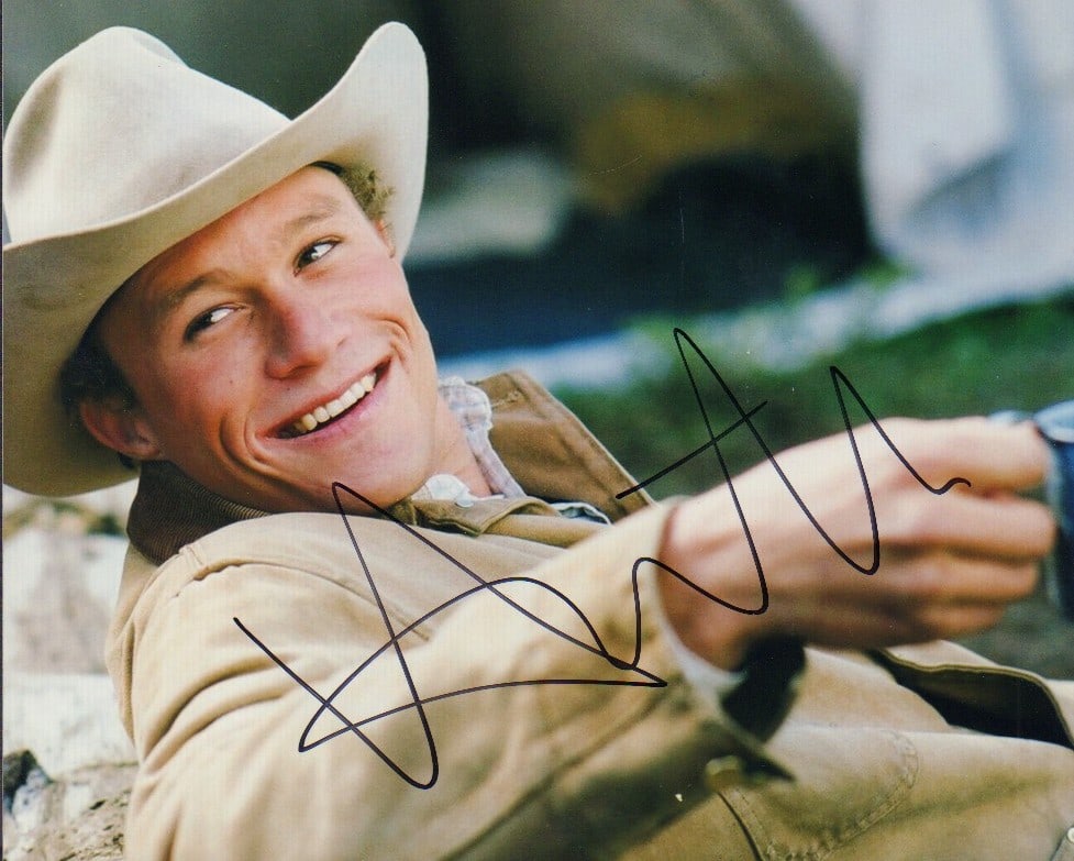 Heath Ledger signed photograph (1 of 1)
