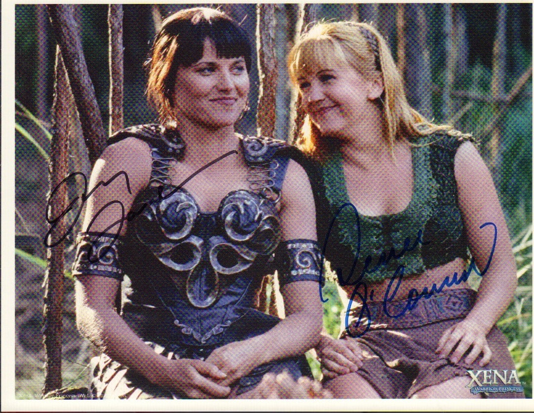 Lucy Lawless and Rene O'Connor signed photograph (1 of 1)
