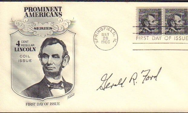 Gerald R Ford signed FDC (1 of 1)