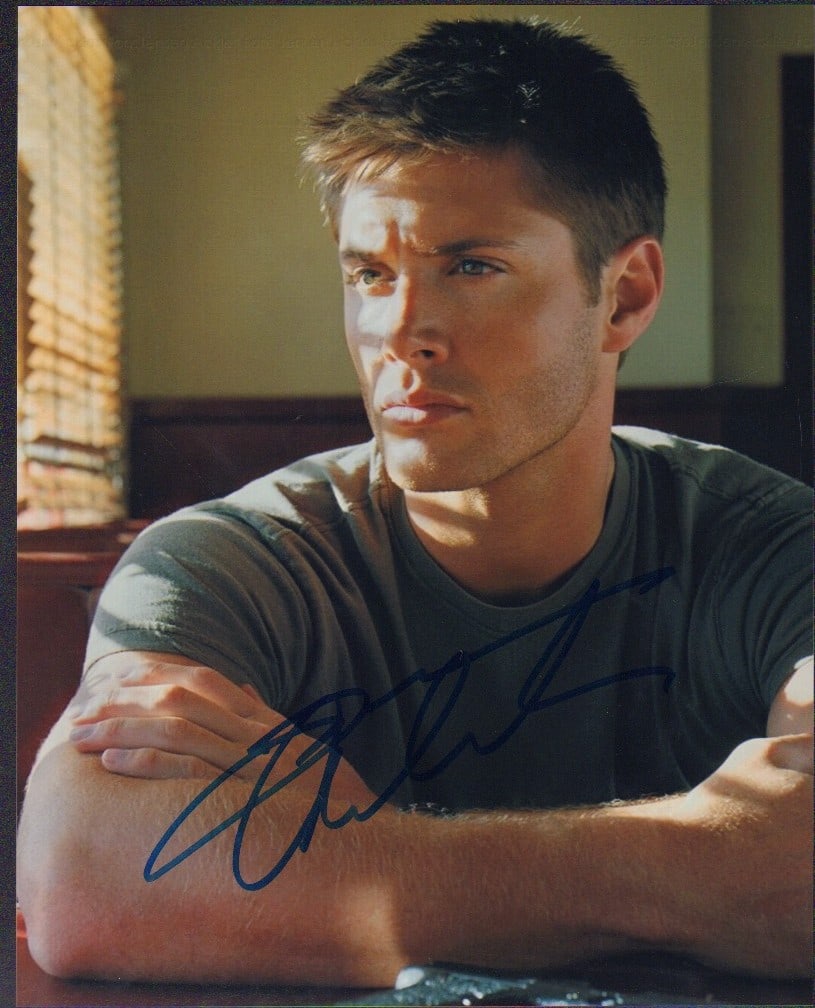 Jensen Ackles signed photograph: Supernatural star Ackles signed 8x10 with COA