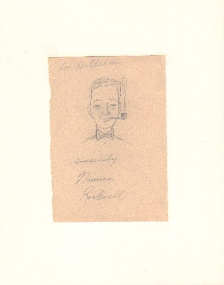 Norman Rockwell sketch signed (1 of 1)