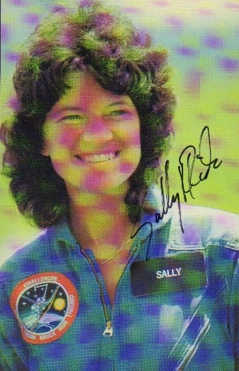 Sally Ride signed postcard (1 of 1)