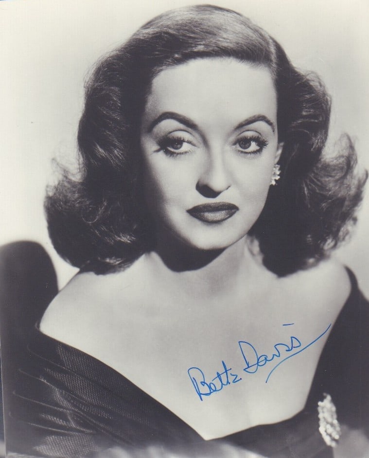 Bette Davis signed photograph (1 of 1)