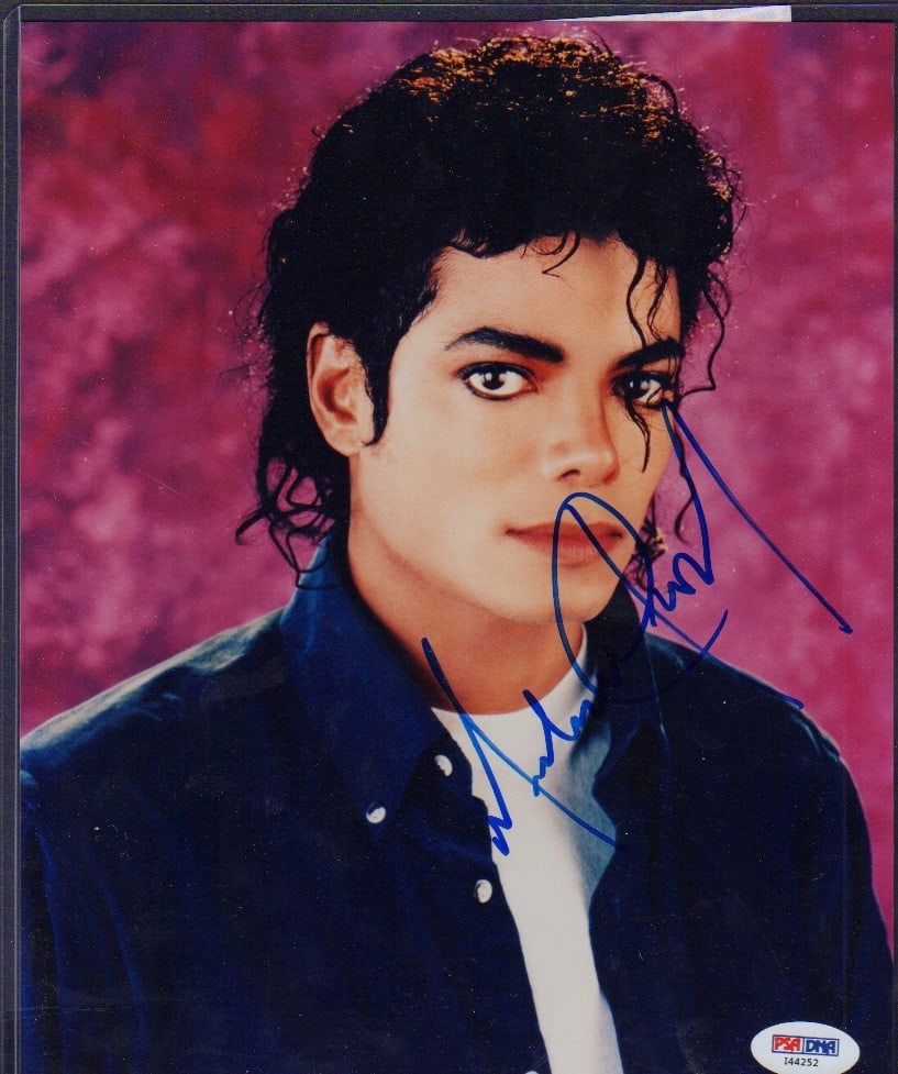 Michael Jackson signed photograph (1 of 1)