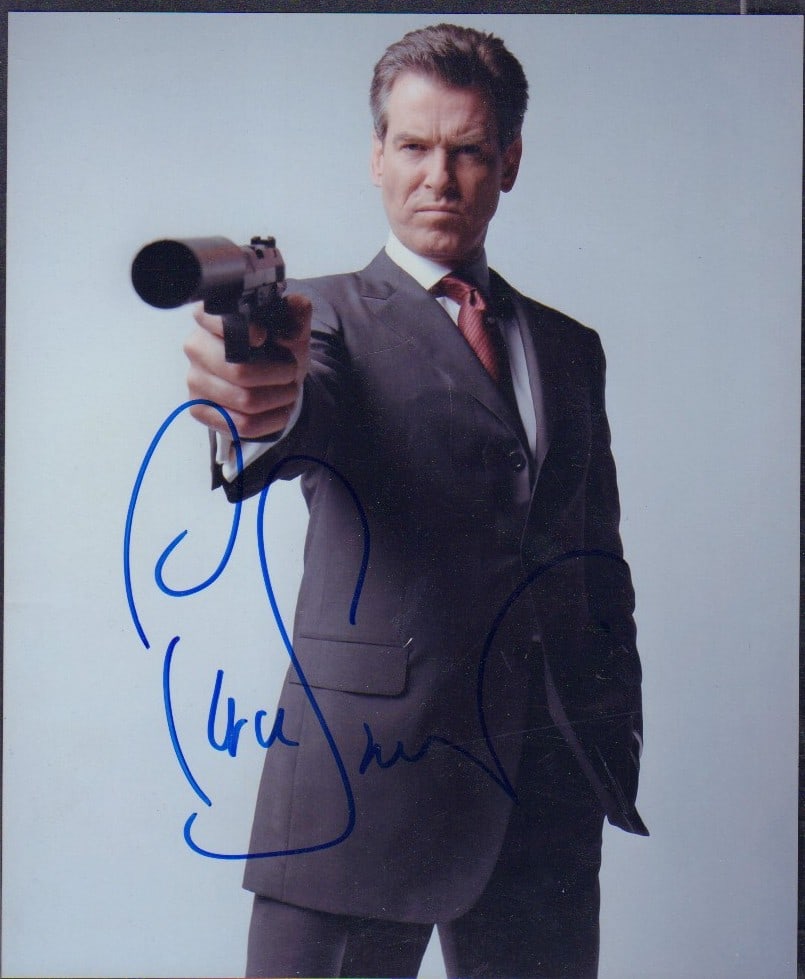 Pierce Brosnan signed James Bond photograph (1 of 1)