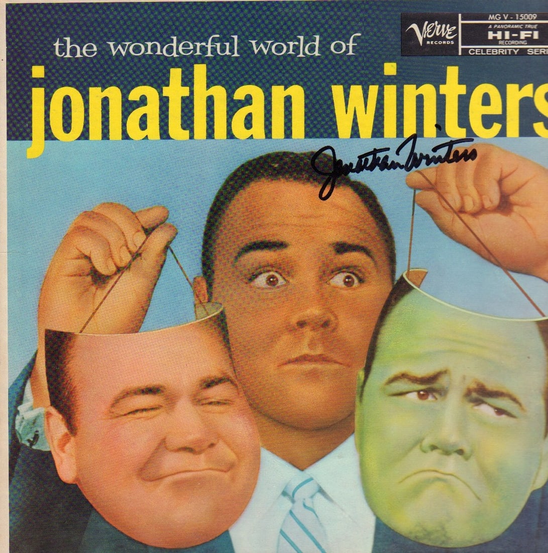 Jonathan Winters signed LP (1 of 1)