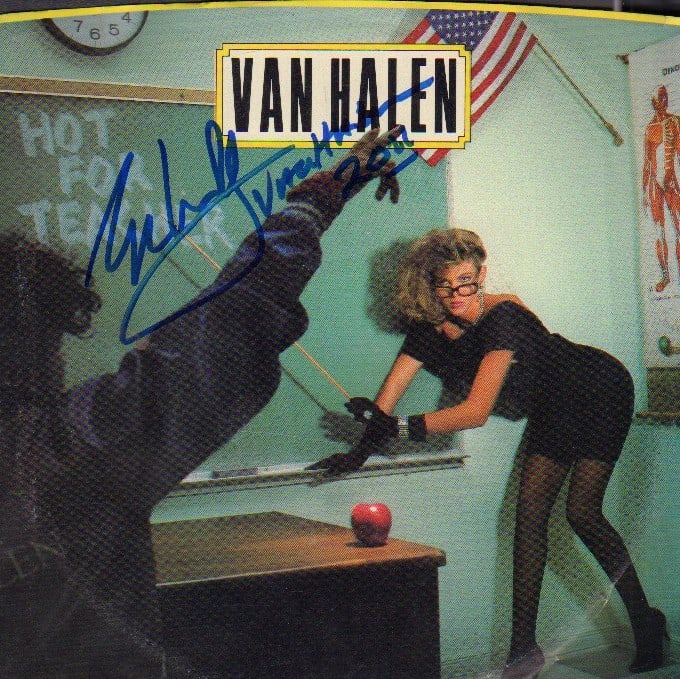 Eddie Van Halen signed 45 picture sleeve record (1 of 1)