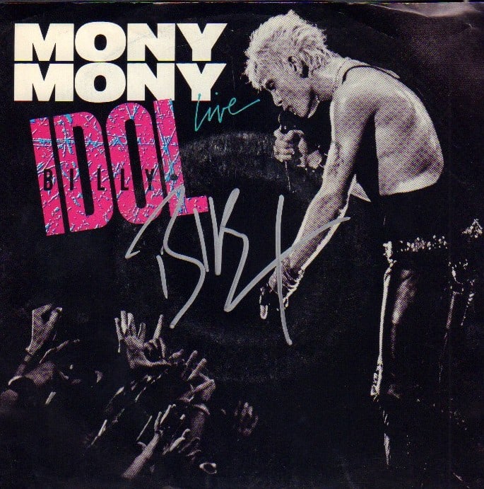 Billy Idol signed 45rpm record (1 of 1)