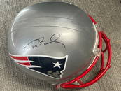 Tom Brady signed full zied Patriots helmet