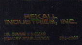 Rekall Industries Total Recall prop business card