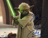 Frank Oz Yoda signed photo