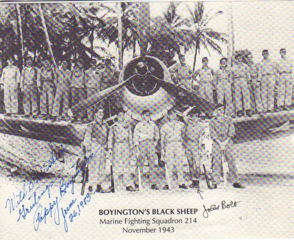 Pappy Boyington signed photo (1 of 1)