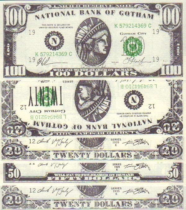 Batman Returns prop money (1 of 1)