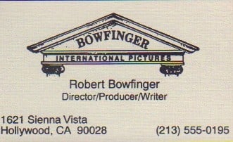 Bowfinger prop business card (1 of 1)