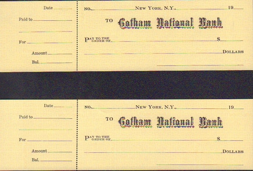 Batman Returns prop checks (1 of 1)