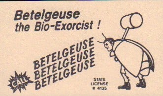 Beelejuice prop business card (1 of 1)