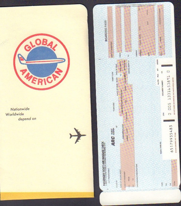 Airplane prop ticket (1 of 1)
