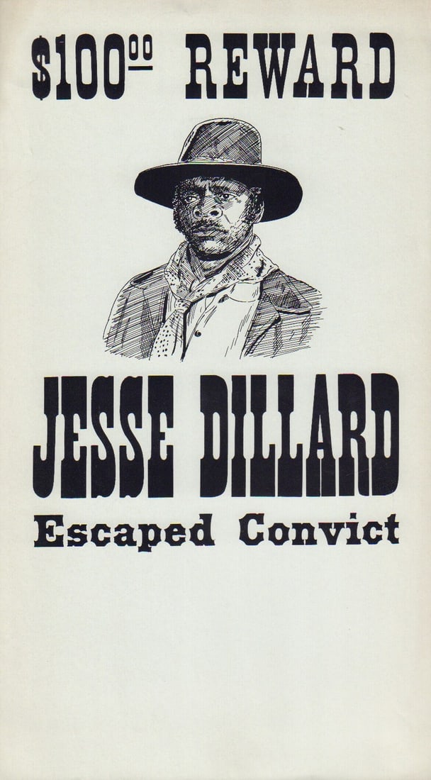 Gunsmoke Prop Wanted Poster: A prop Wanted Poster used in episodes of Gunsmoke with COA from Piece of the Past and prop house Earl Hayes Press who made it
