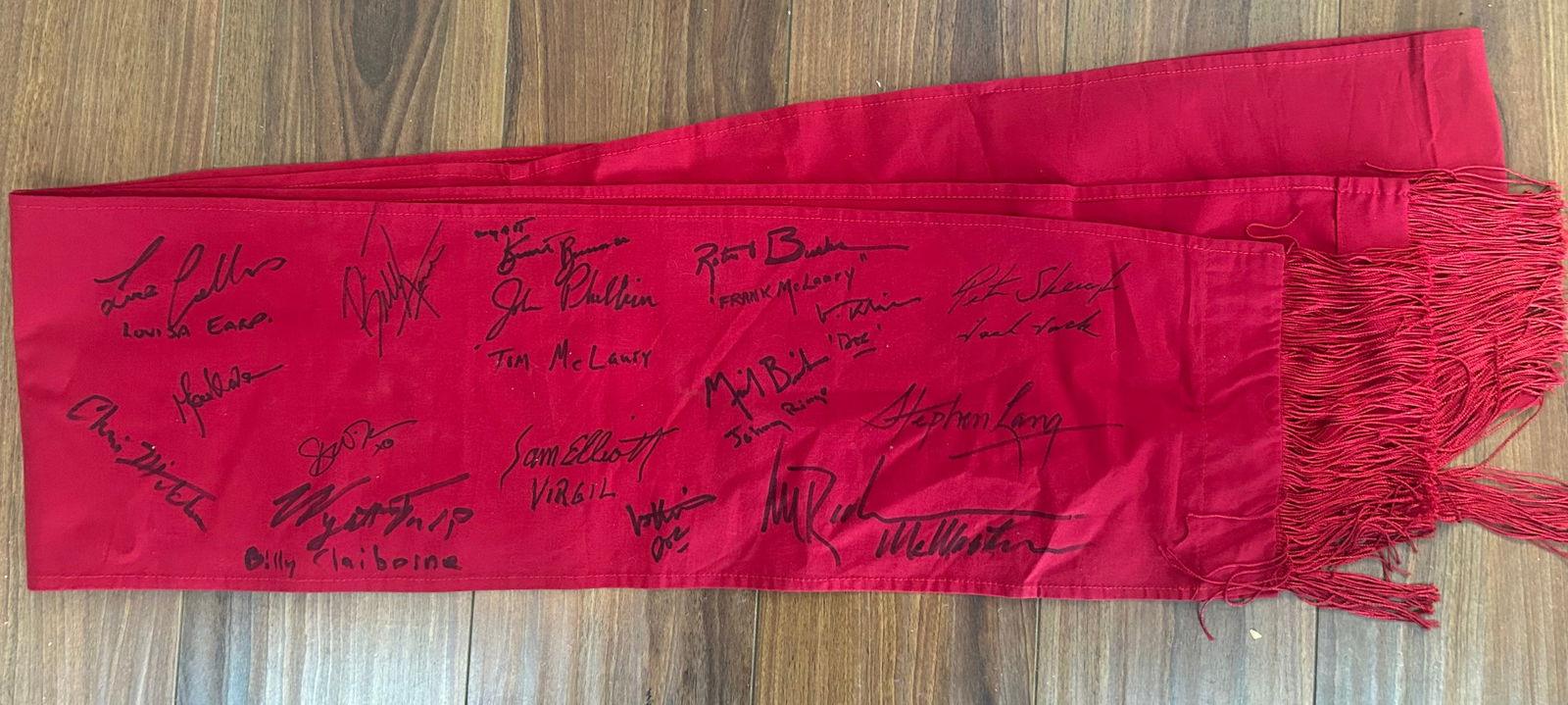 Tombstone prop scarf cast signed (1 of 1)
