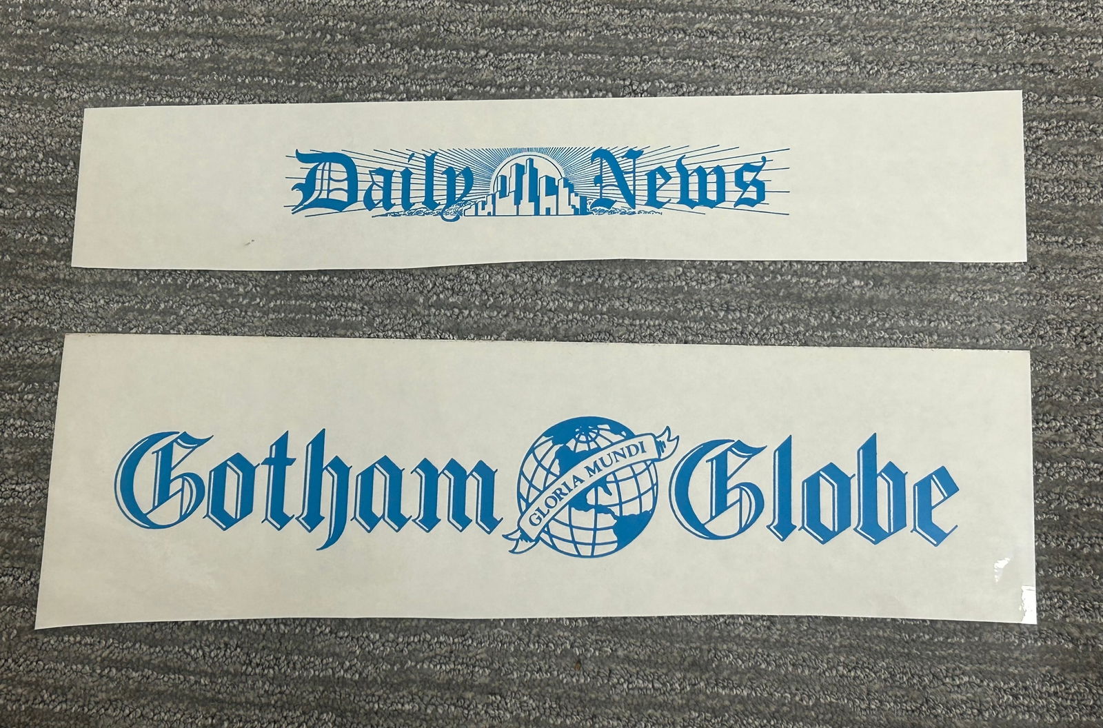 Batman Returns Paper box prop labels (1 of 1)