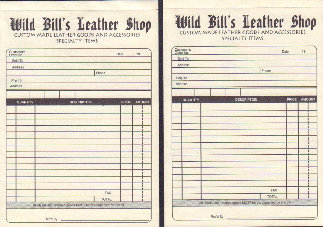 Seven props receipts: A pair of prop receipts from the film SEVEN with COA from Piece of the Past and Earl Hayes Press who made them for the film
