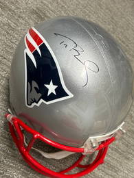 Tom Brady signed football helmet