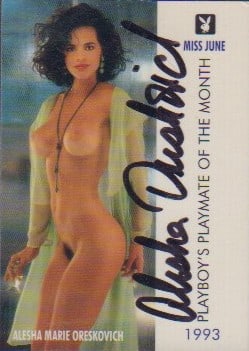 Alesha Marie Oreskovich signed Playboy trading card (1 of 1)