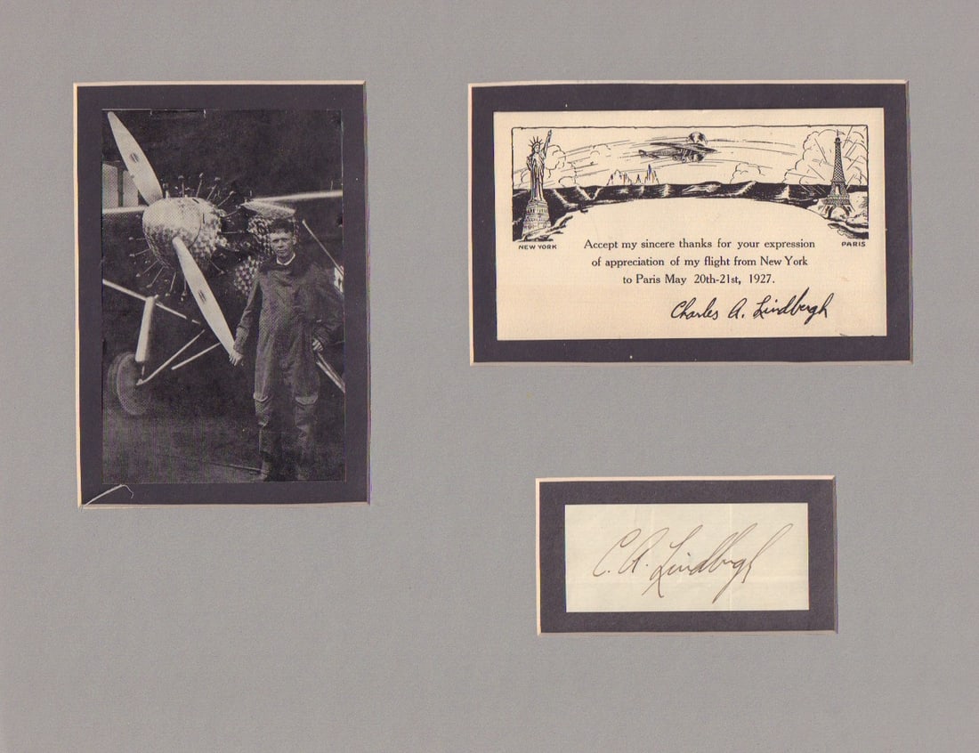 Charles Lindbergh signature (1 of 1)