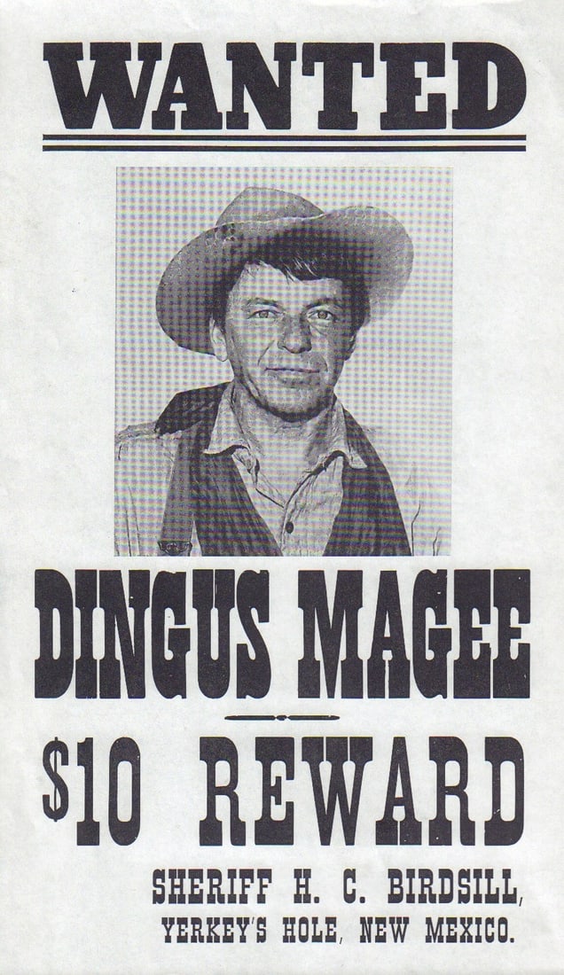 Frank Sinatra Prop Wanted Poster (1 of 1)