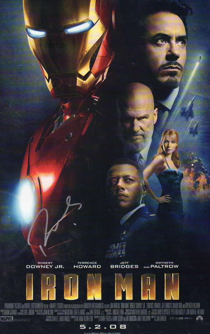 Iron Man Premiere poster signed (1 of 1)