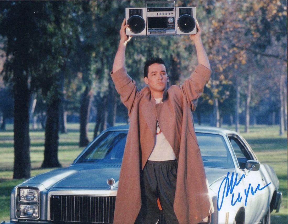 John Cusack Say Anything signed 11x14 photograph (1 of 1)