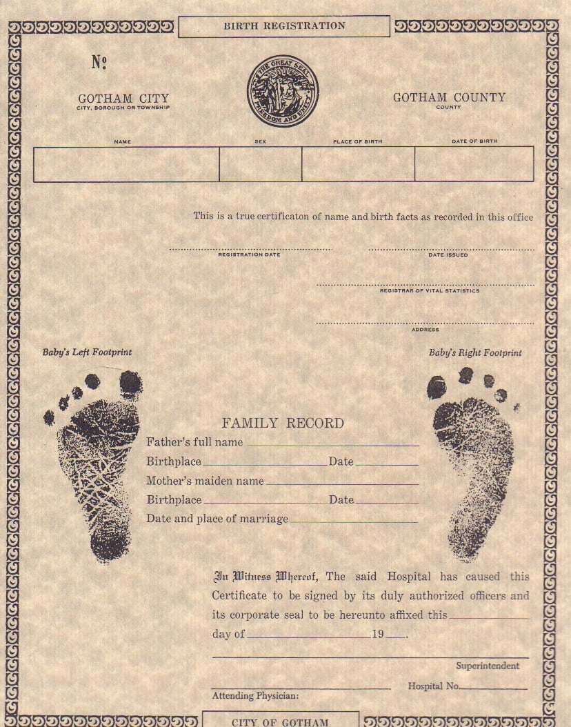 Penguin prop birth certificate (1 of 1)