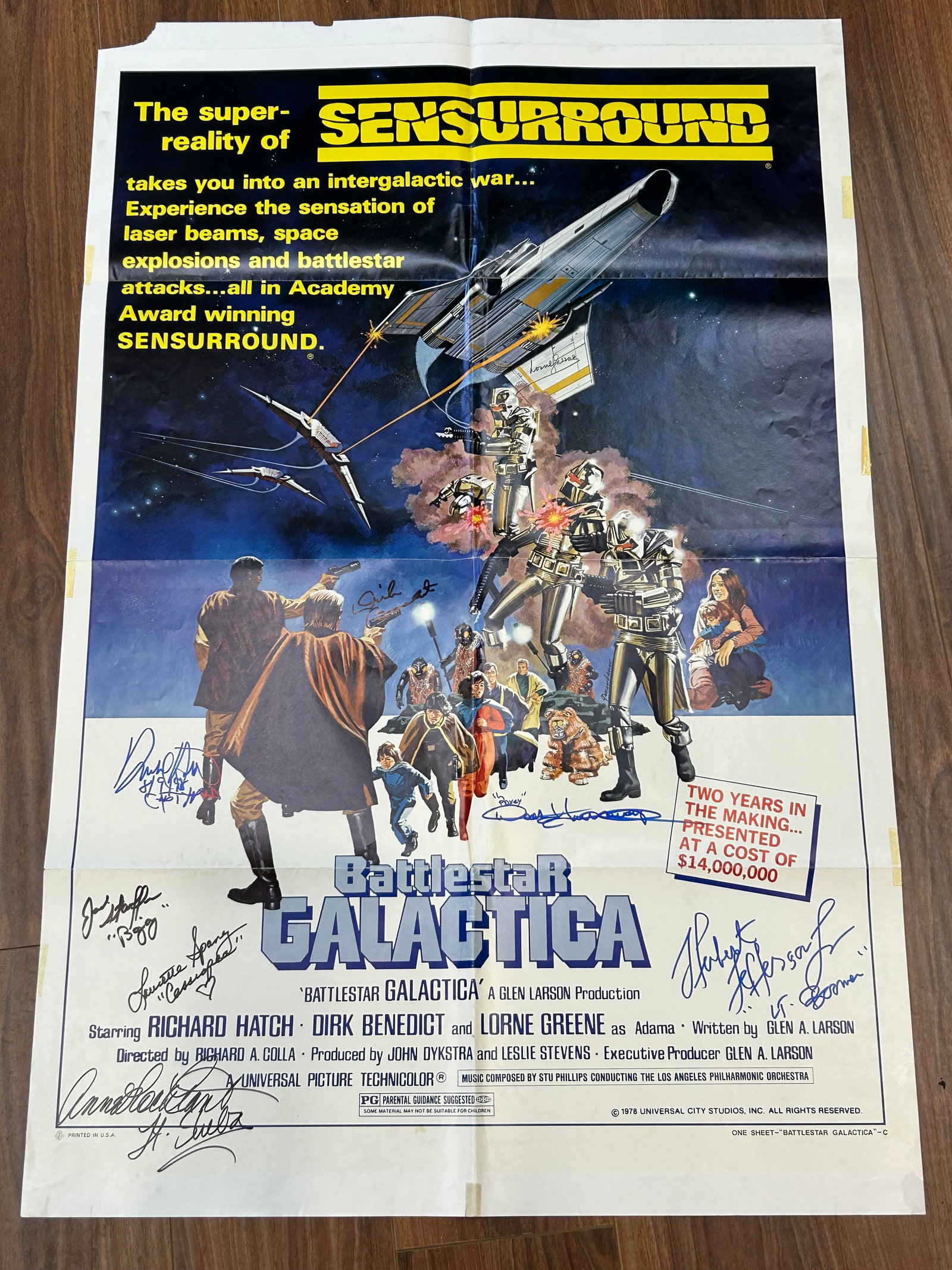 Battlestar Galactica cast signed poster (1 of 1)