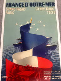 Rare French Exhibit Travel poster