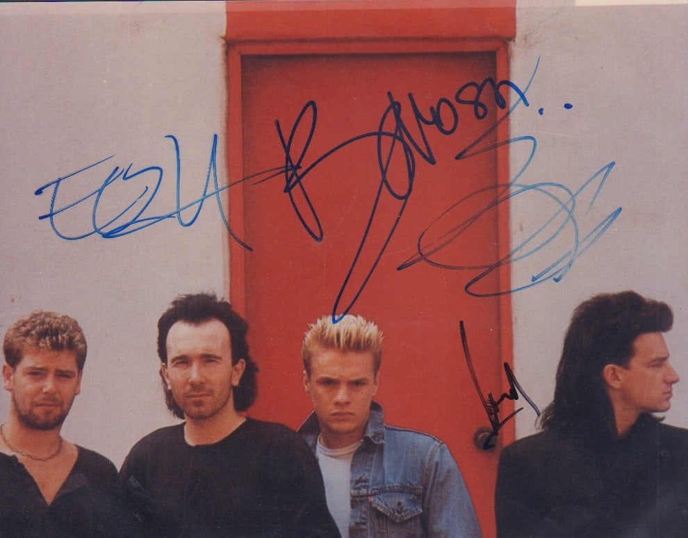 U2 band signed photograph (1 of 1)
