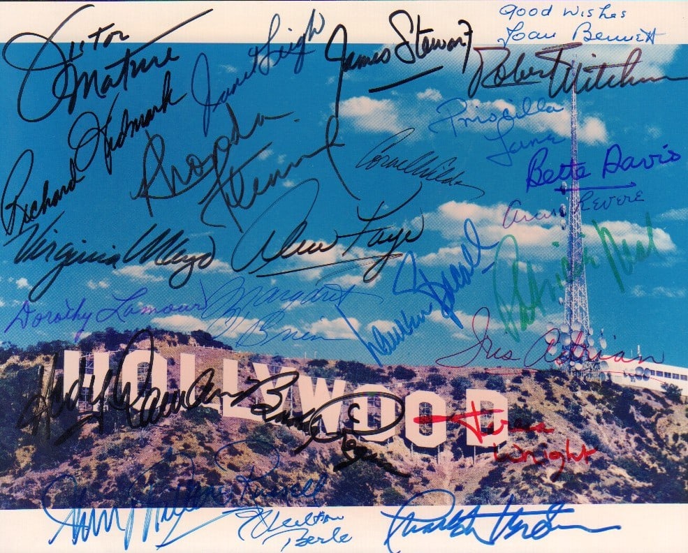 Hollywood Sign multiple signed legends (1 of 1)
