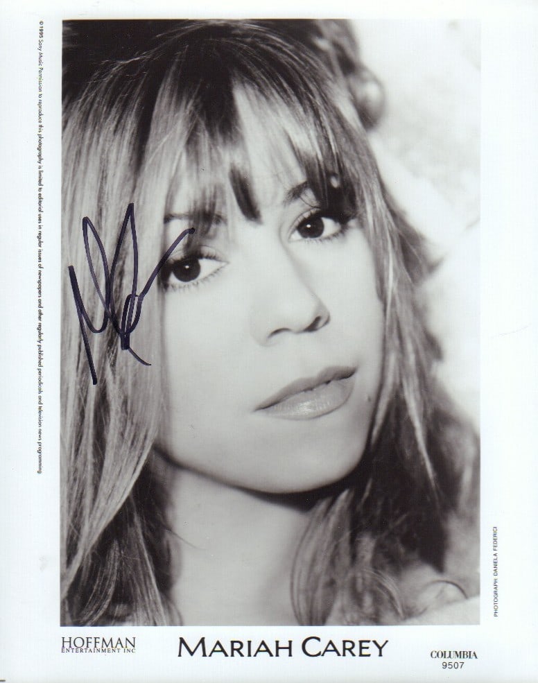 Mariah Carey signed photograph (1 of 1)