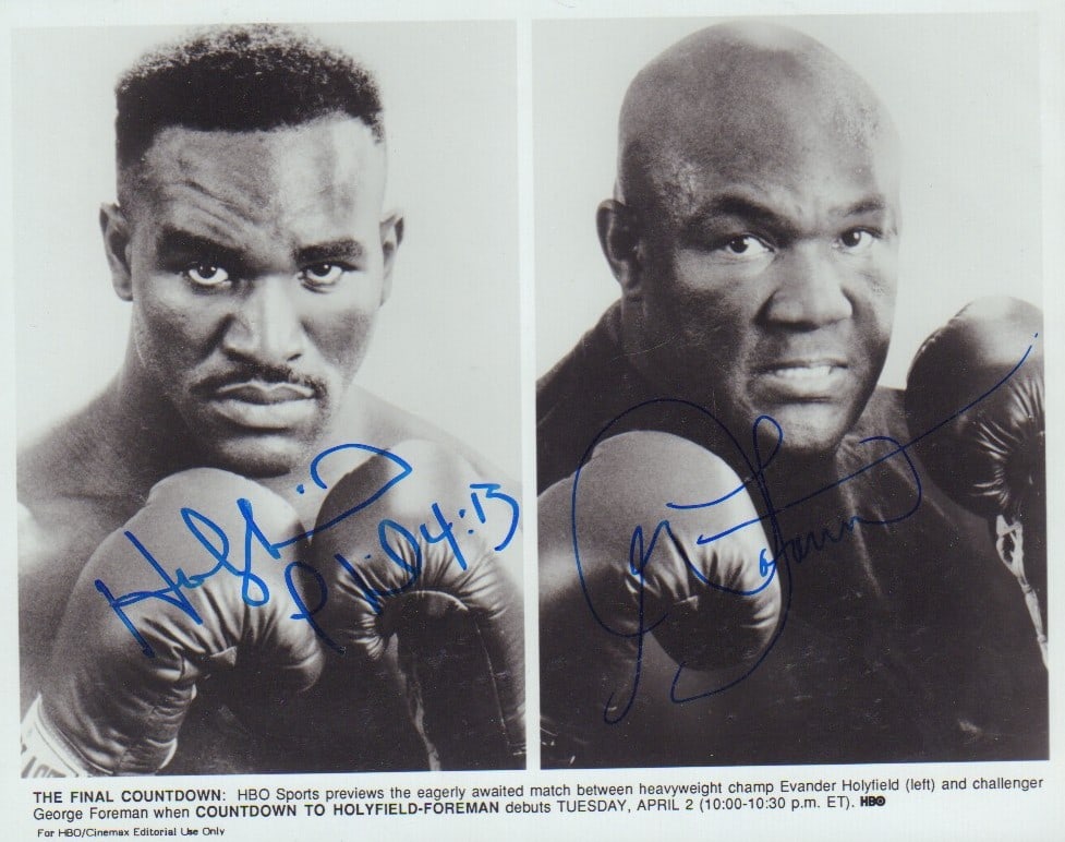 Foreman and Holyfield signed photograph (1 of 1)