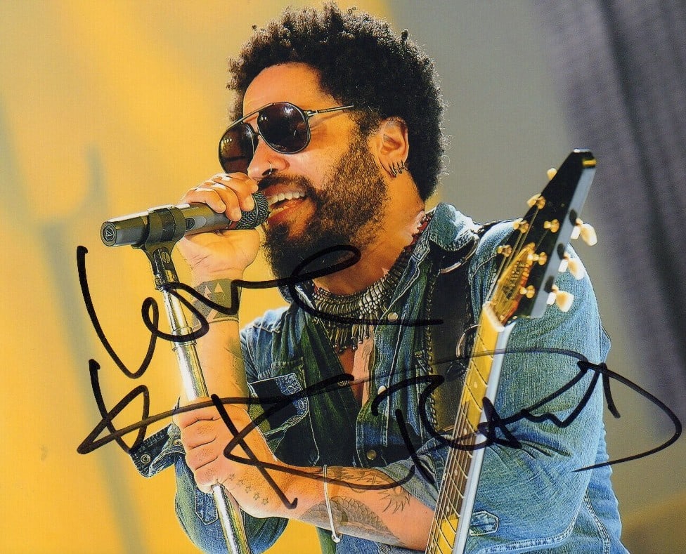 Lenny Kravitz signed photograph (1 of 1)