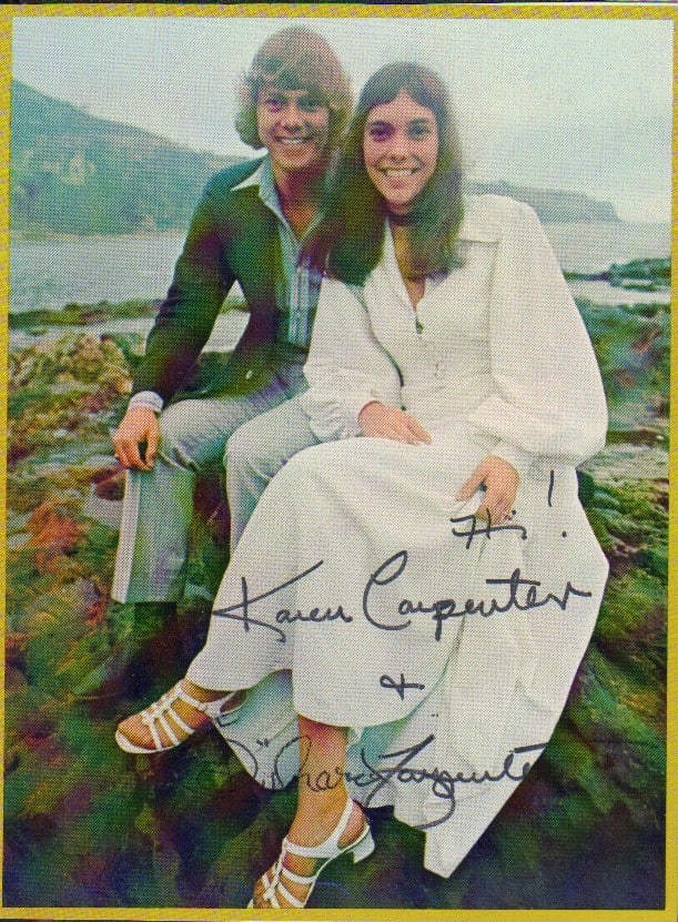 The Carpenters signed photograph (1 of 1)