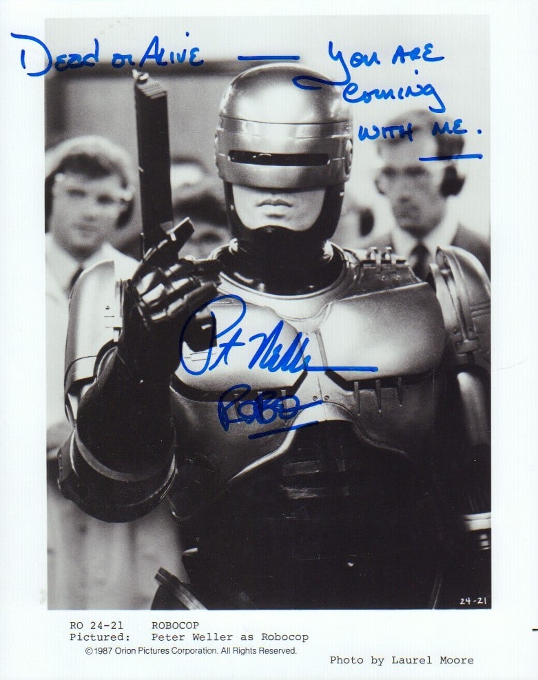 Robocop signed photograph (1 of 1)
