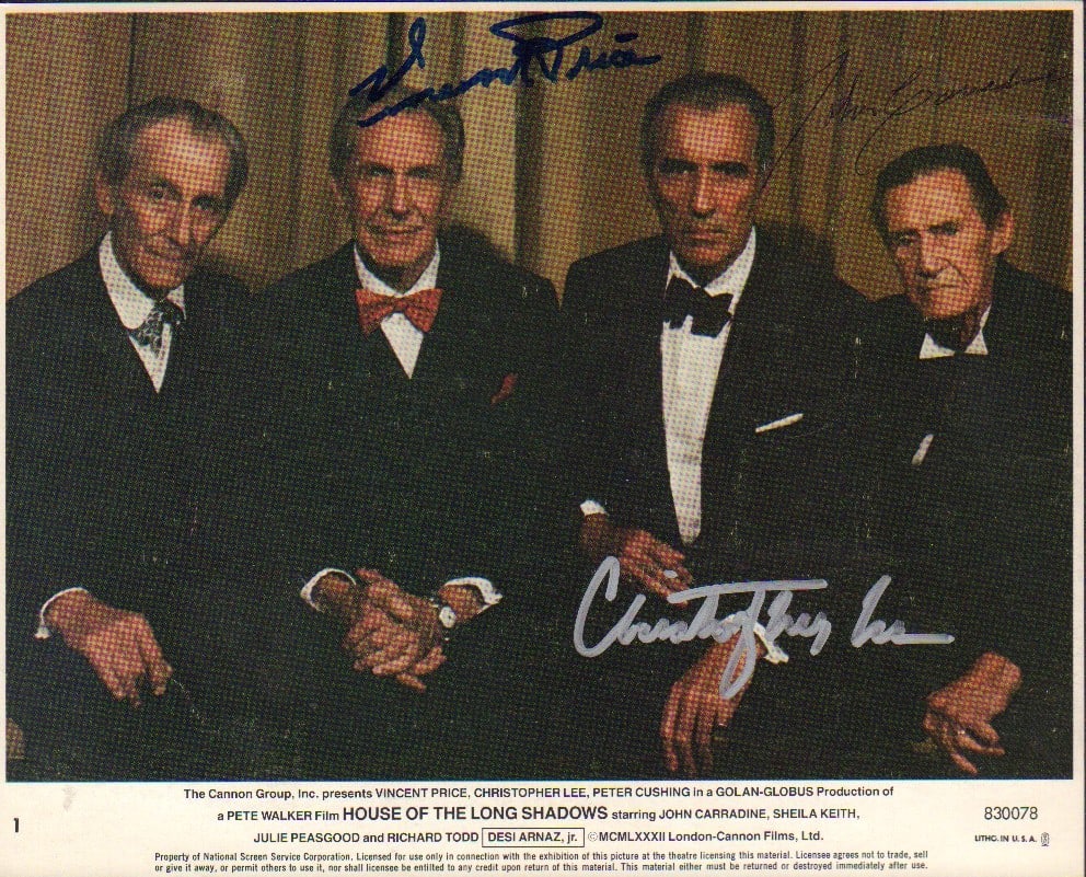 House of the Long Shadows RARE cast signed photograph (1 of 1)