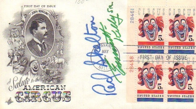 Red Skelton and Emmett Kelley Sr FDC (1 of 1)