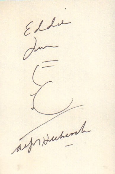 Alfred Hitchcock sketch signed (1 of 1)