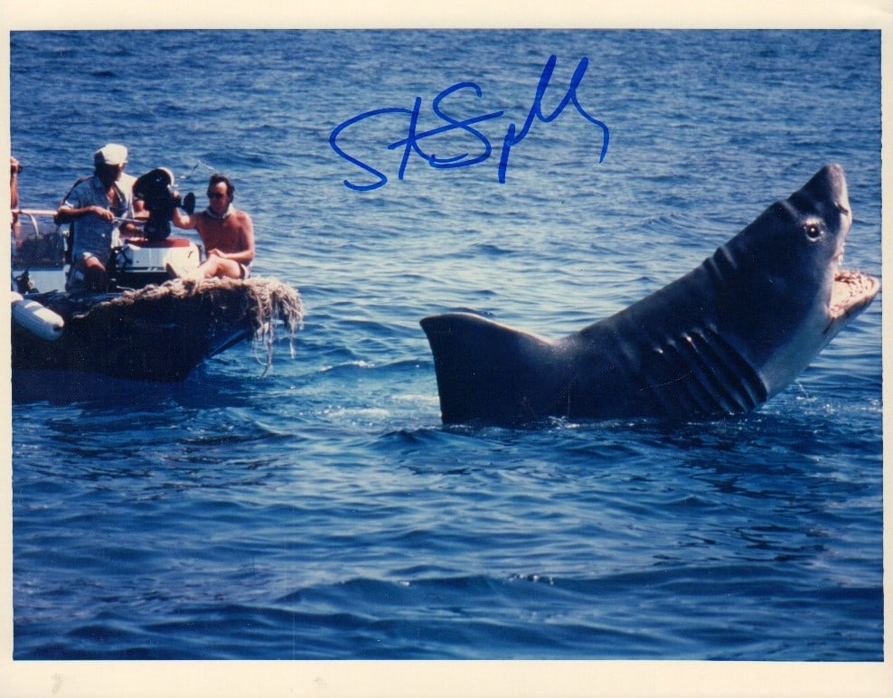 Steven Spielberg signed JAWS Photograph (1 of 1)