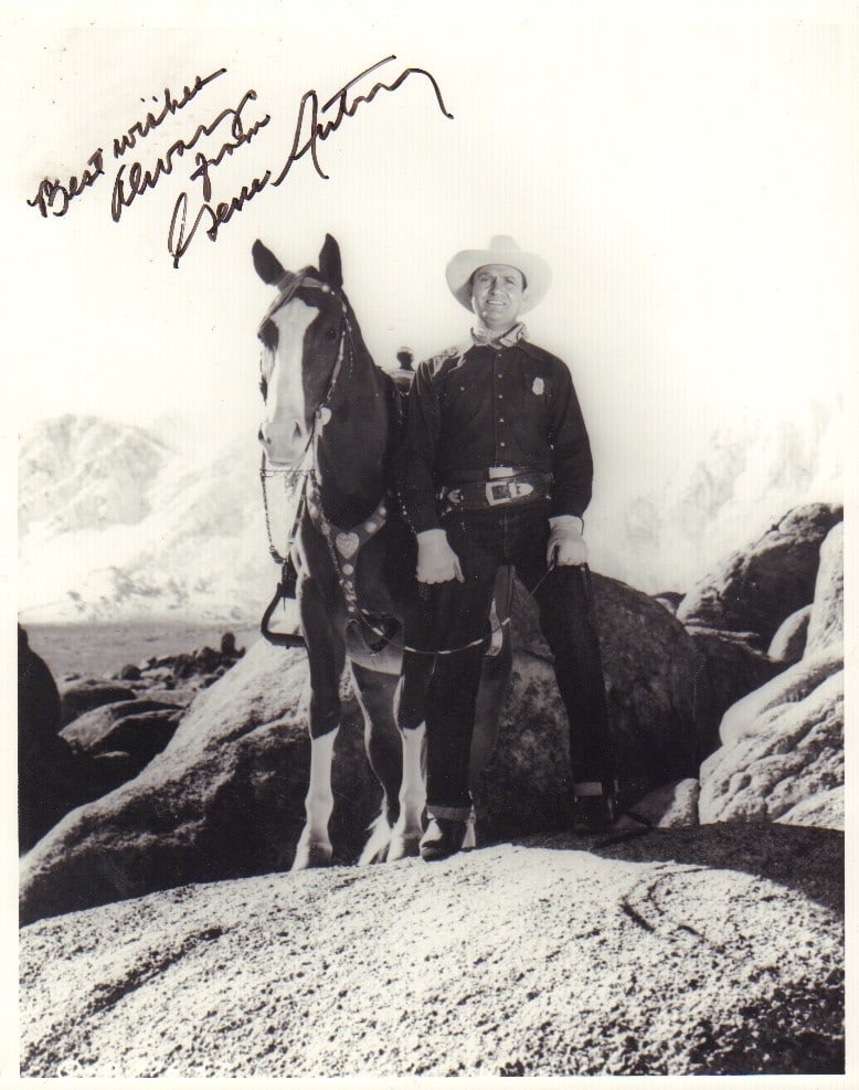 Gene Autry signed photograph (1 of 1)