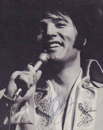 Elvis Presley signed photograph