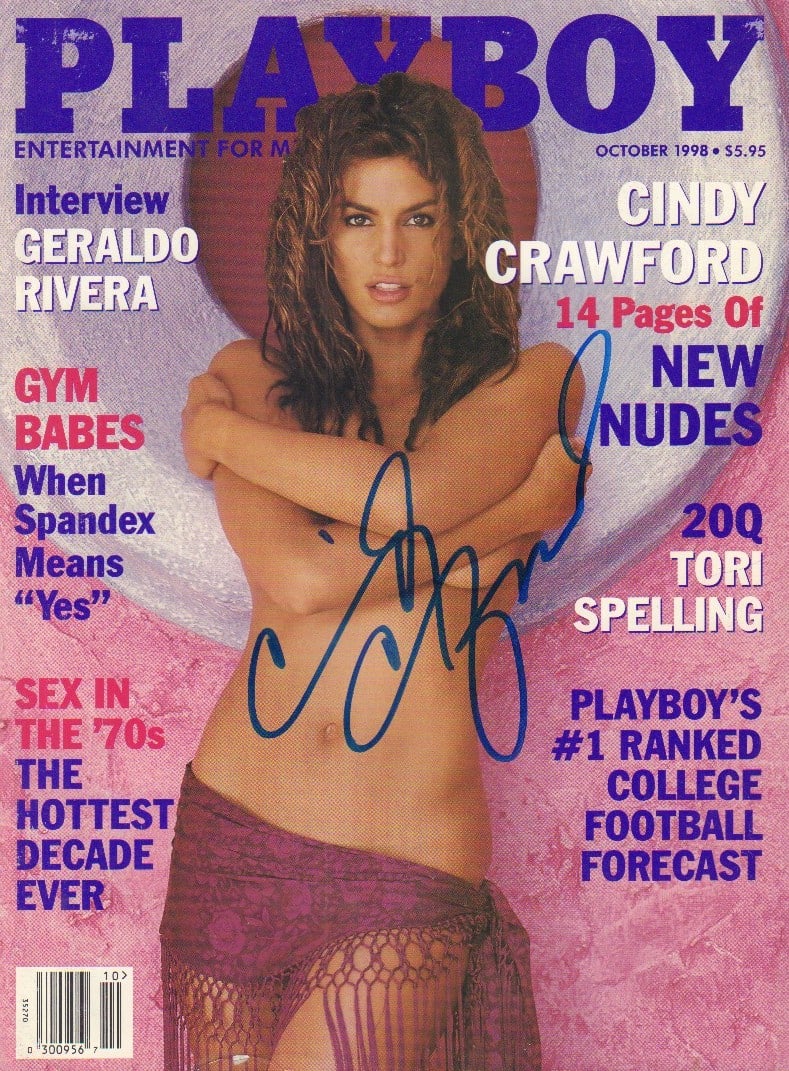 Cindy Crawford signed Playboy magazine (1 of 1)
